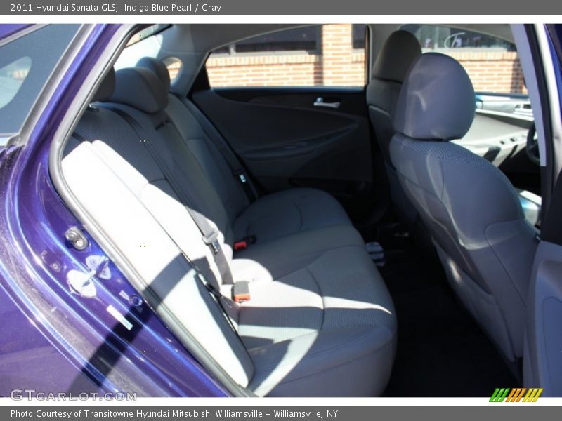 Indigo Blue Pearl / Gray 2011 Hyundai Sonata GLS