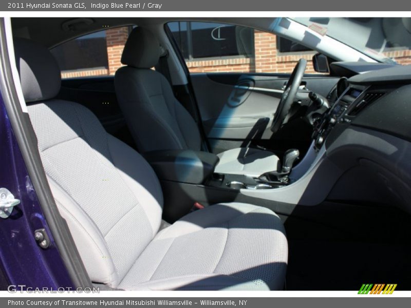 Indigo Blue Pearl / Gray 2011 Hyundai Sonata GLS