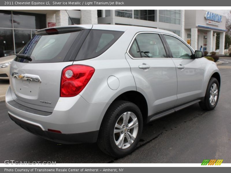 Silver Ice Metallic / Light Titanium/Jet Black 2011 Chevrolet Equinox LS