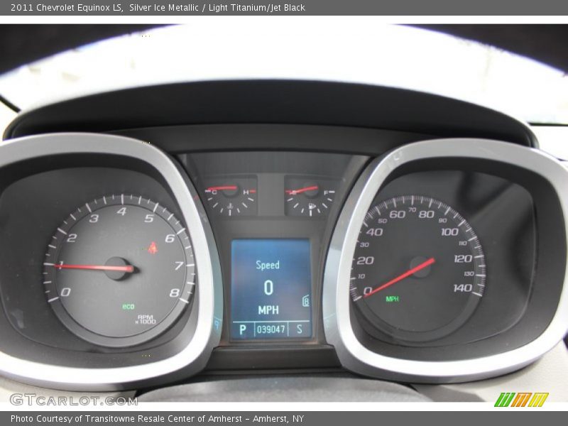 Silver Ice Metallic / Light Titanium/Jet Black 2011 Chevrolet Equinox LS