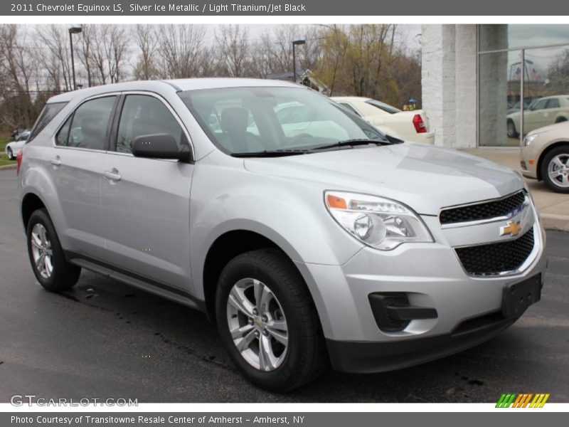 Silver Ice Metallic / Light Titanium/Jet Black 2011 Chevrolet Equinox LS