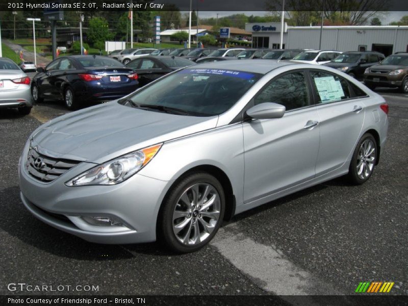 Radiant Silver / Gray 2012 Hyundai Sonata SE 2.0T