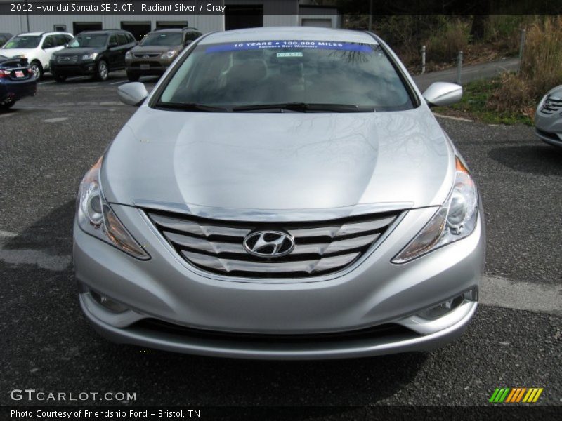 Radiant Silver / Gray 2012 Hyundai Sonata SE 2.0T