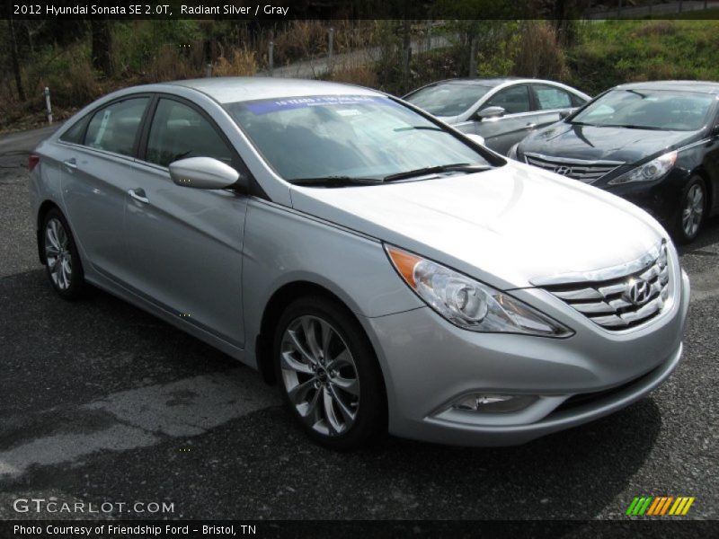 Radiant Silver / Gray 2012 Hyundai Sonata SE 2.0T