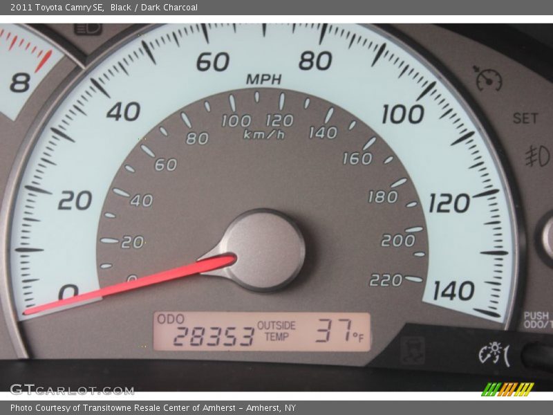 Black / Dark Charcoal 2011 Toyota Camry SE