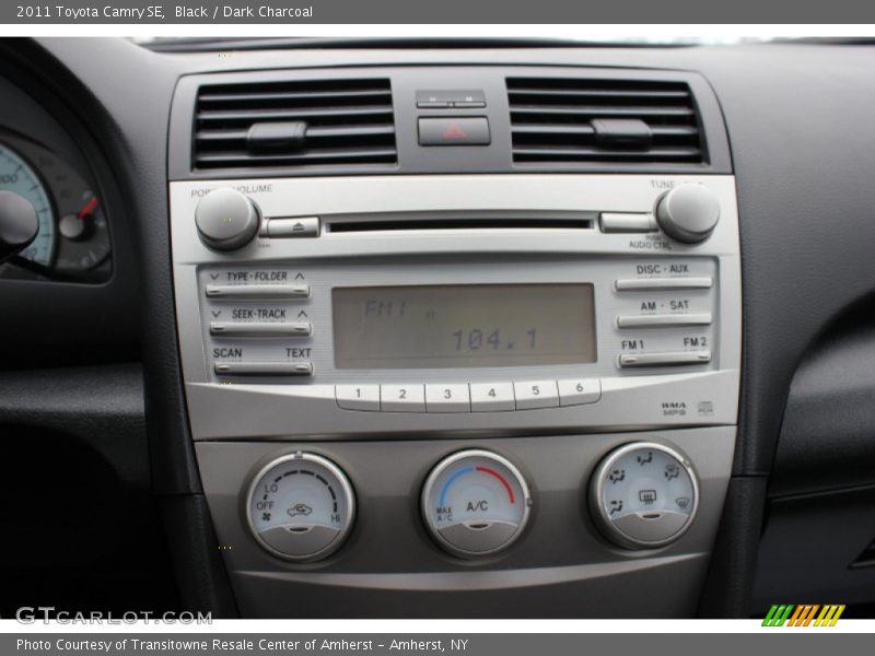 Black / Dark Charcoal 2011 Toyota Camry SE