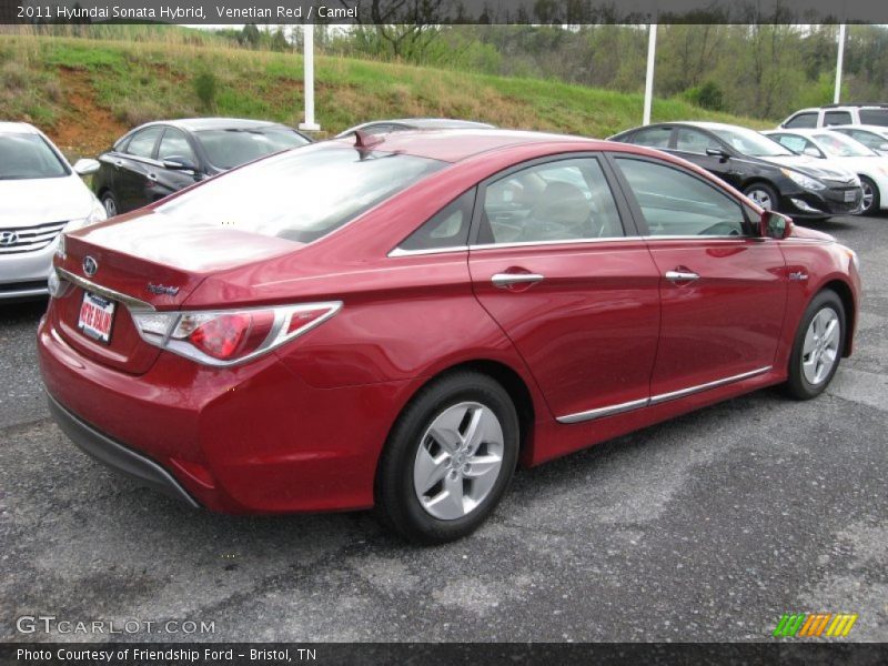 Venetian Red / Camel 2011 Hyundai Sonata Hybrid