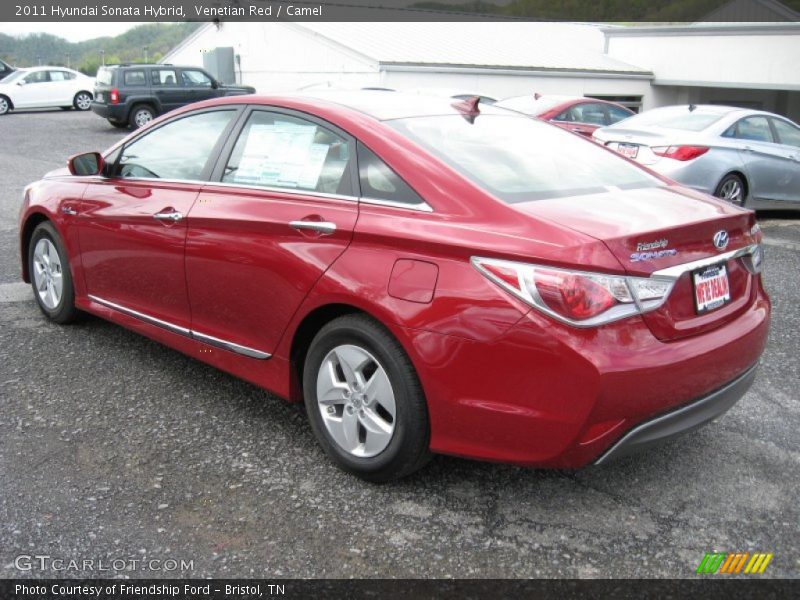 Venetian Red / Camel 2011 Hyundai Sonata Hybrid