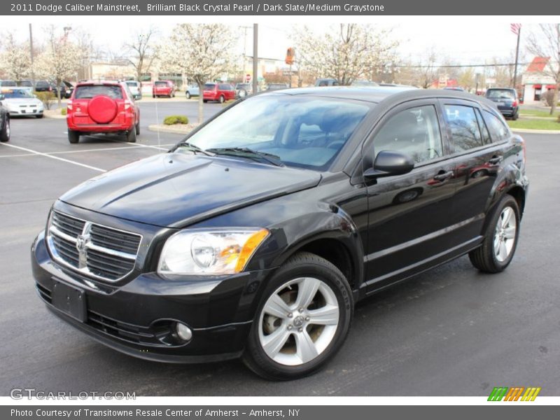 Brilliant Black Crystal Pearl / Dark Slate/Medium Graystone 2011 Dodge Caliber Mainstreet