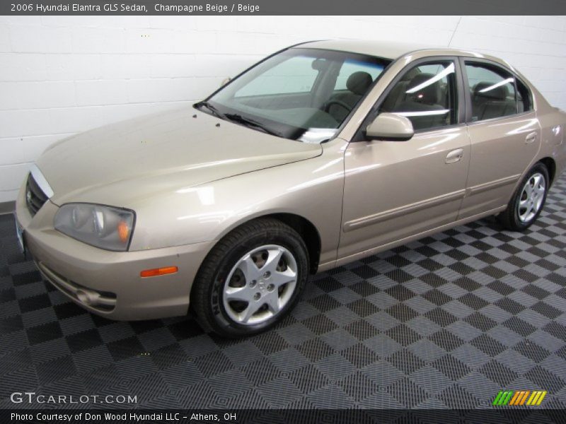 Champagne Beige / Beige 2006 Hyundai Elantra GLS Sedan