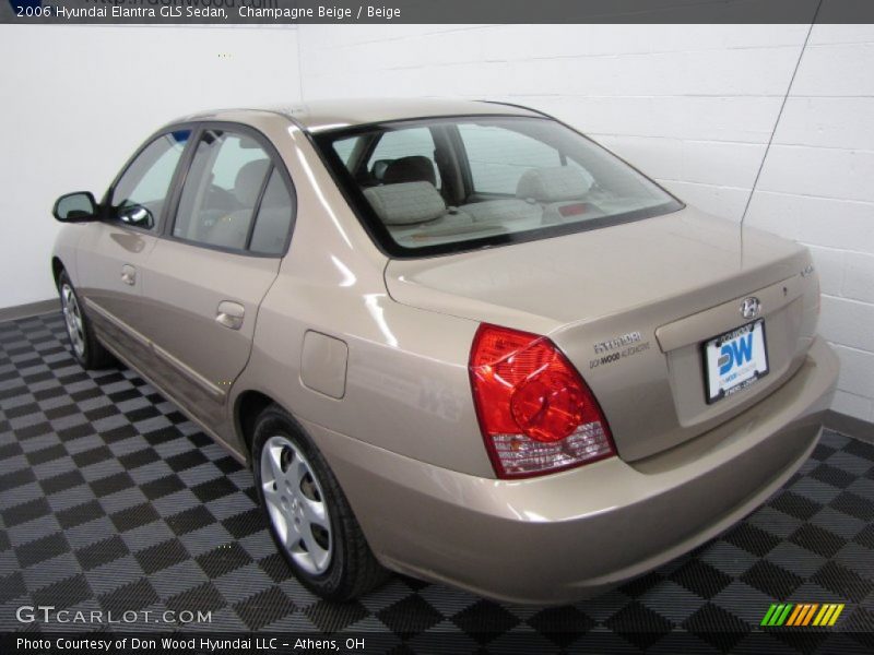 Champagne Beige / Beige 2006 Hyundai Elantra GLS Sedan