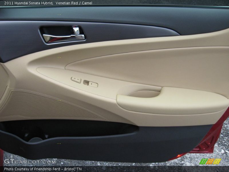Venetian Red / Camel 2011 Hyundai Sonata Hybrid