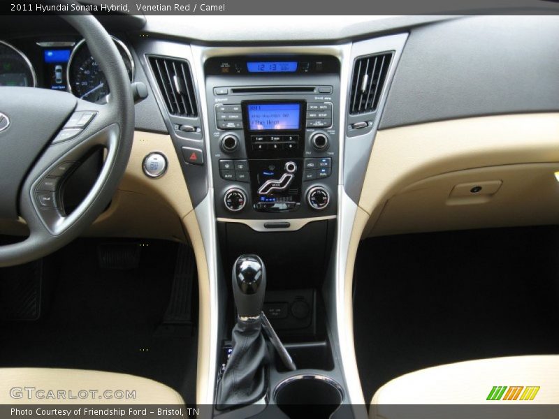 Venetian Red / Camel 2011 Hyundai Sonata Hybrid