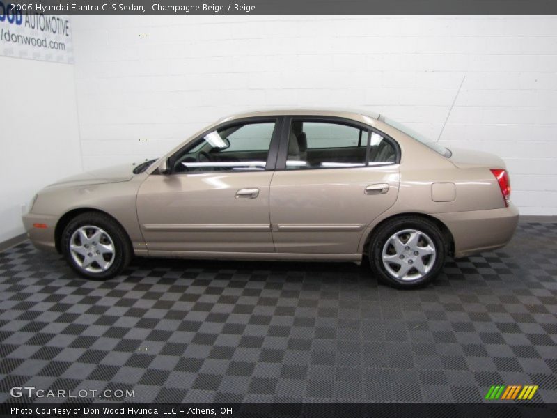 Champagne Beige / Beige 2006 Hyundai Elantra GLS Sedan