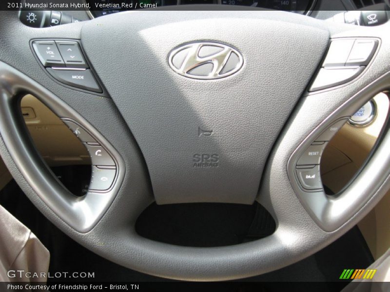 Venetian Red / Camel 2011 Hyundai Sonata Hybrid