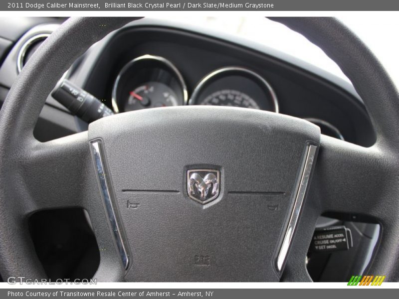 Brilliant Black Crystal Pearl / Dark Slate/Medium Graystone 2011 Dodge Caliber Mainstreet