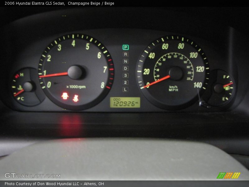  2006 Elantra GLS Sedan GLS Sedan Gauges