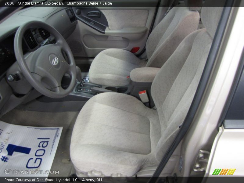 Champagne Beige / Beige 2006 Hyundai Elantra GLS Sedan