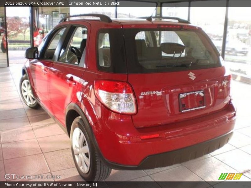 Crimson Red Metallic / Black 2012 Suzuki SX4 Crossover AWD