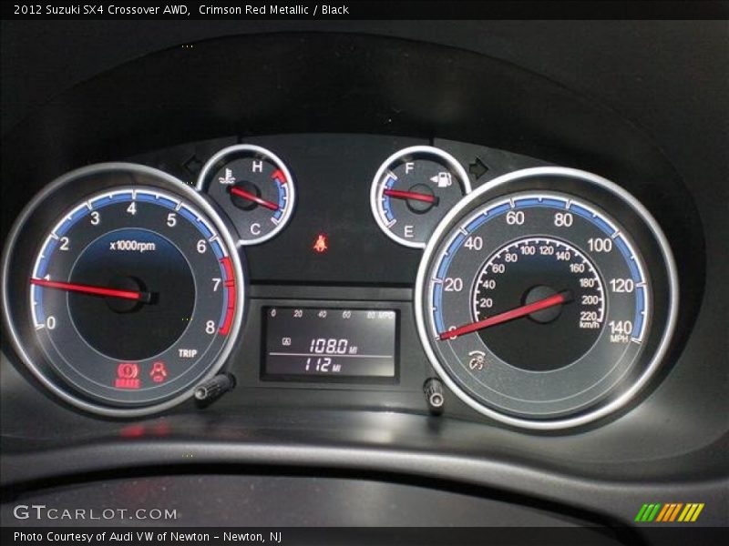 2012 SX4 Crossover AWD Crossover AWD Gauges
