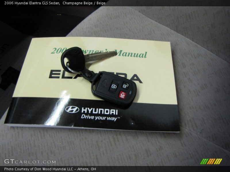 Champagne Beige / Beige 2006 Hyundai Elantra GLS Sedan