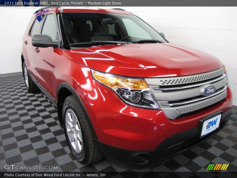 Red Candy Metallic / Medium Light Stone 2011 Ford Explorer 4WD