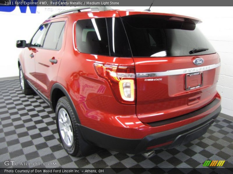 Red Candy Metallic / Medium Light Stone 2011 Ford Explorer 4WD