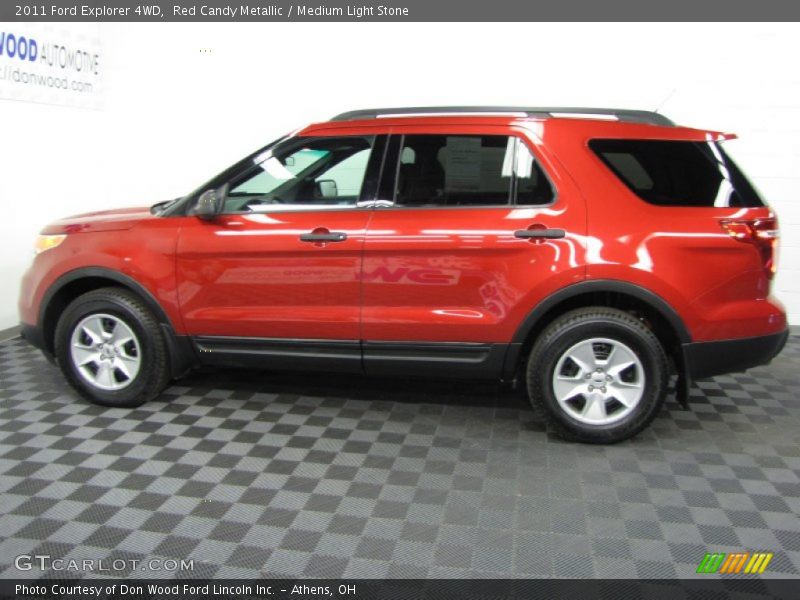 Red Candy Metallic / Medium Light Stone 2011 Ford Explorer 4WD
