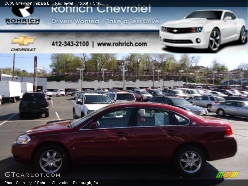 Red Jewel Tintcoat / Gray 2008 Chevrolet Impala LT