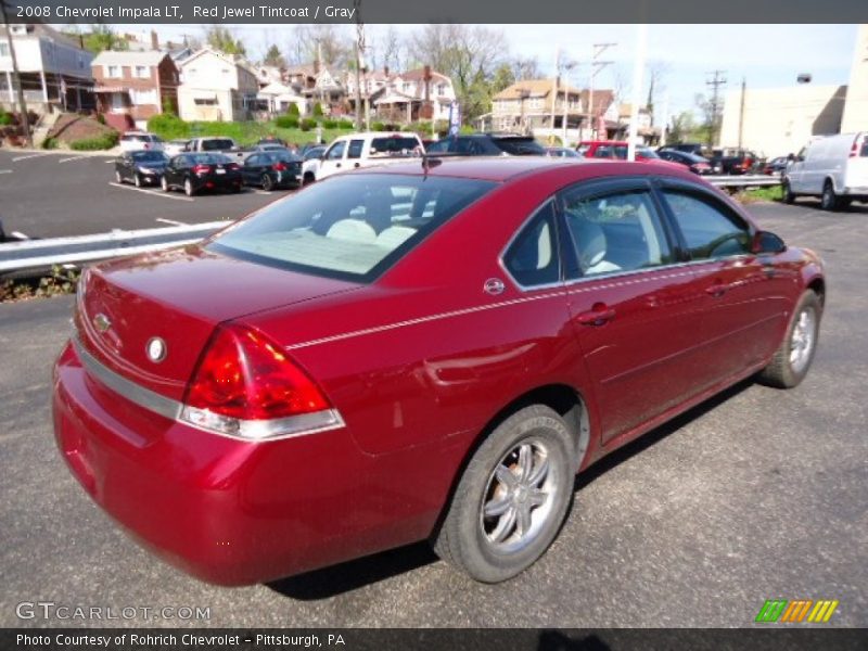 Red Jewel Tintcoat / Gray 2008 Chevrolet Impala LT