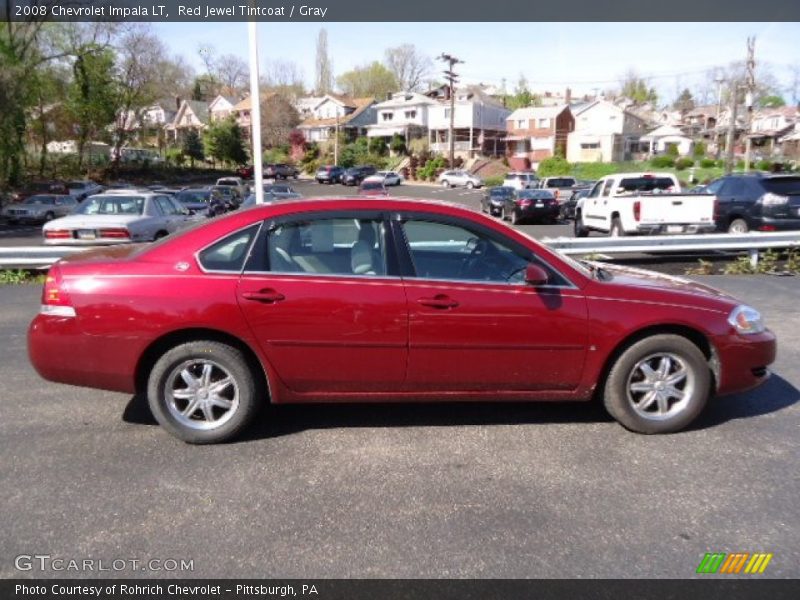 Red Jewel Tintcoat / Gray 2008 Chevrolet Impala LT