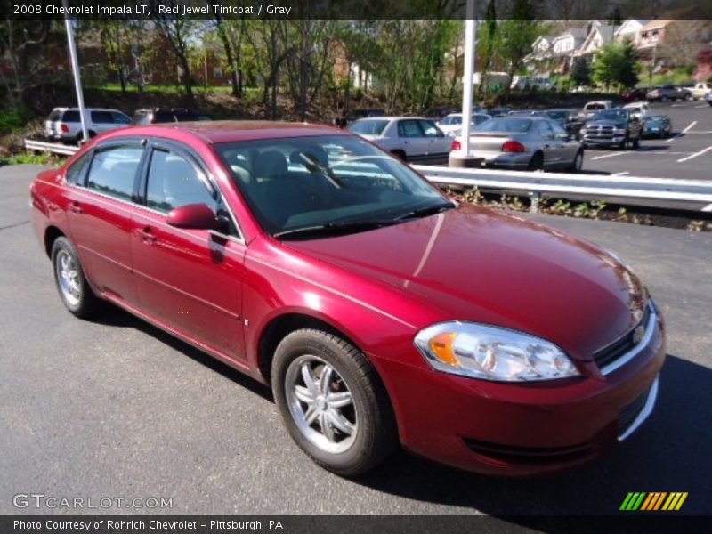 Red Jewel Tintcoat / Gray 2008 Chevrolet Impala LT