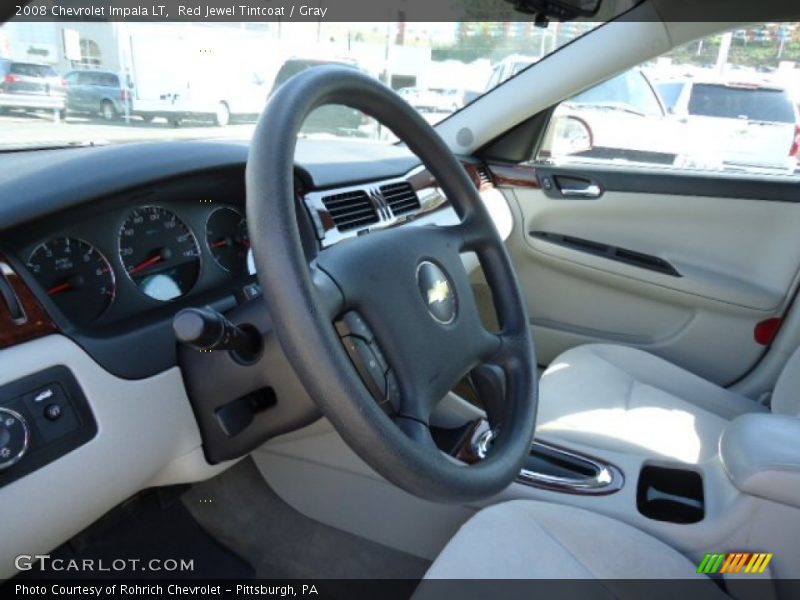 Red Jewel Tintcoat / Gray 2008 Chevrolet Impala LT