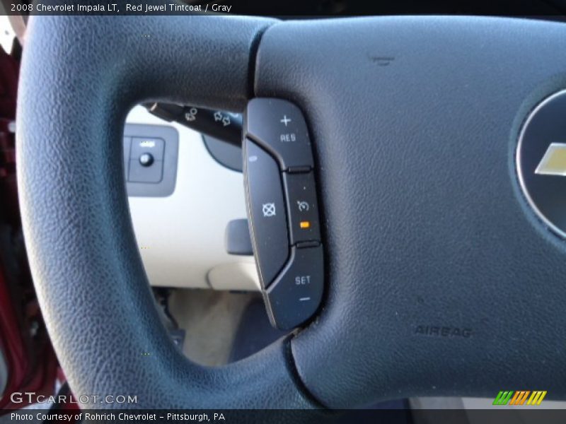 Red Jewel Tintcoat / Gray 2008 Chevrolet Impala LT