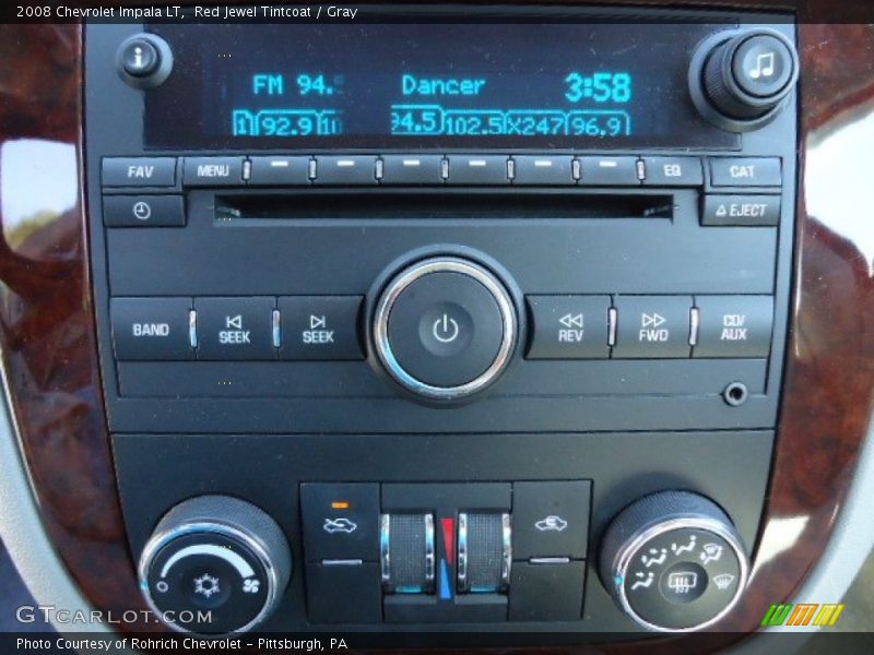Red Jewel Tintcoat / Gray 2008 Chevrolet Impala LT