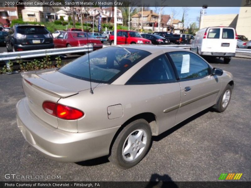 Sandrift Metallic / Medium Gray 2000 Chevrolet Cavalier Coupe