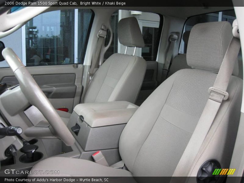 Bright White / Khaki Beige 2006 Dodge Ram 1500 Sport Quad Cab