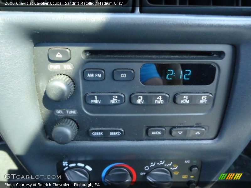 Sandrift Metallic / Medium Gray 2000 Chevrolet Cavalier Coupe