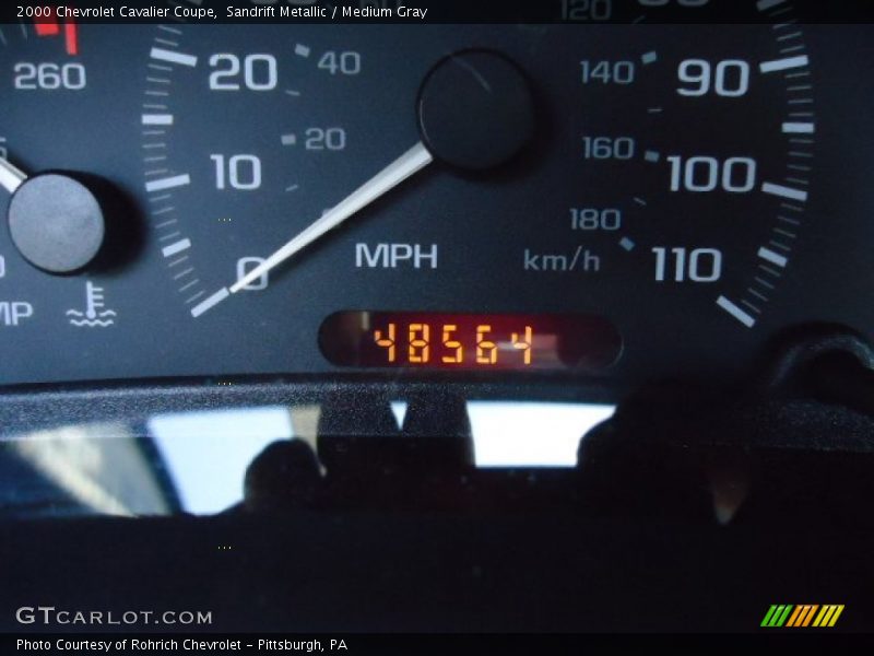 Sandrift Metallic / Medium Gray 2000 Chevrolet Cavalier Coupe
