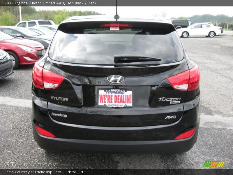 Ash Black / Black 2012 Hyundai Tucson Limited AWD