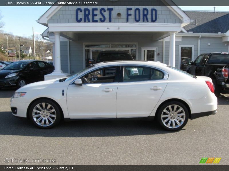 White Suede / Cashmere 2009 Lincoln MKS AWD Sedan
