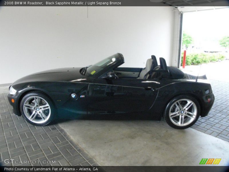 Black Sapphire Metallic / Light Sepang Bronze 2008 BMW M Roadster