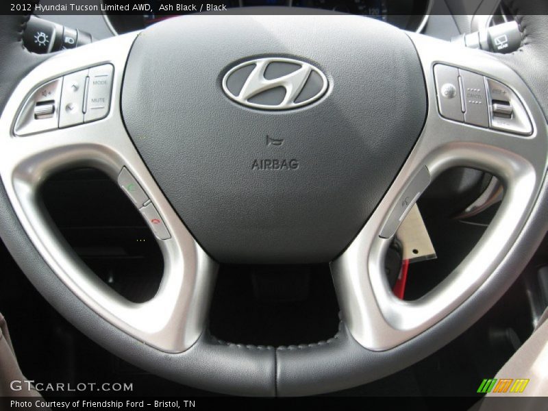 Ash Black / Black 2012 Hyundai Tucson Limited AWD
