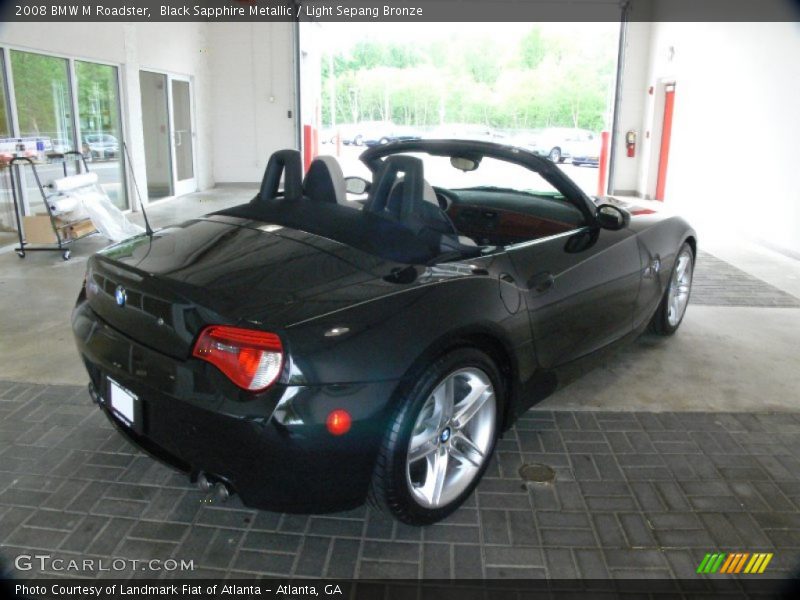Black Sapphire Metallic / Light Sepang Bronze 2008 BMW M Roadster