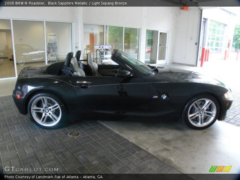Black Sapphire Metallic / Light Sepang Bronze 2008 BMW M Roadster