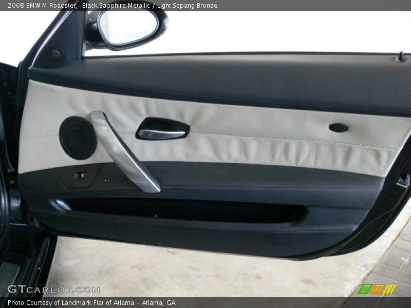 Black Sapphire Metallic / Light Sepang Bronze 2008 BMW M Roadster