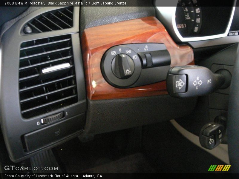 Black Sapphire Metallic / Light Sepang Bronze 2008 BMW M Roadster