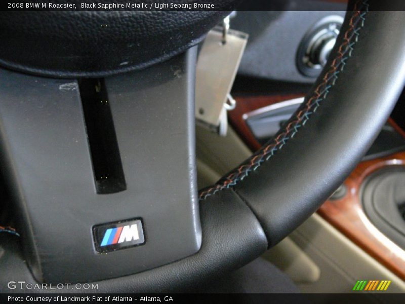 Black Sapphire Metallic / Light Sepang Bronze 2008 BMW M Roadster