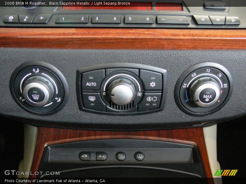 Black Sapphire Metallic / Light Sepang Bronze 2008 BMW M Roadster