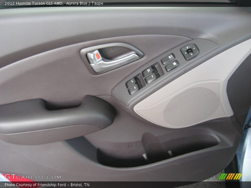 Aurora Blue / Taupe 2012 Hyundai Tucson GLS AWD